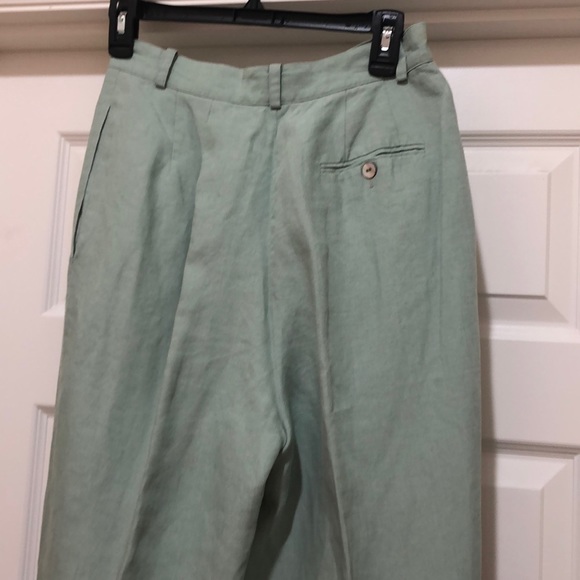 Collection Point of View Lined Linen Pants Size 10 - Picture 4 of 6